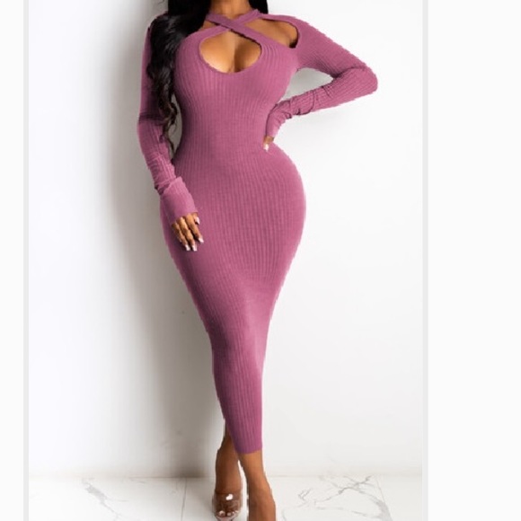 MIDI Pink Dress - Picture 1 of 1